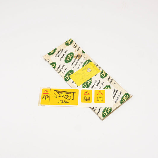 WAARSCHUWINGSSTICKER VOOR GEREEDSCHAPSOPBERGING