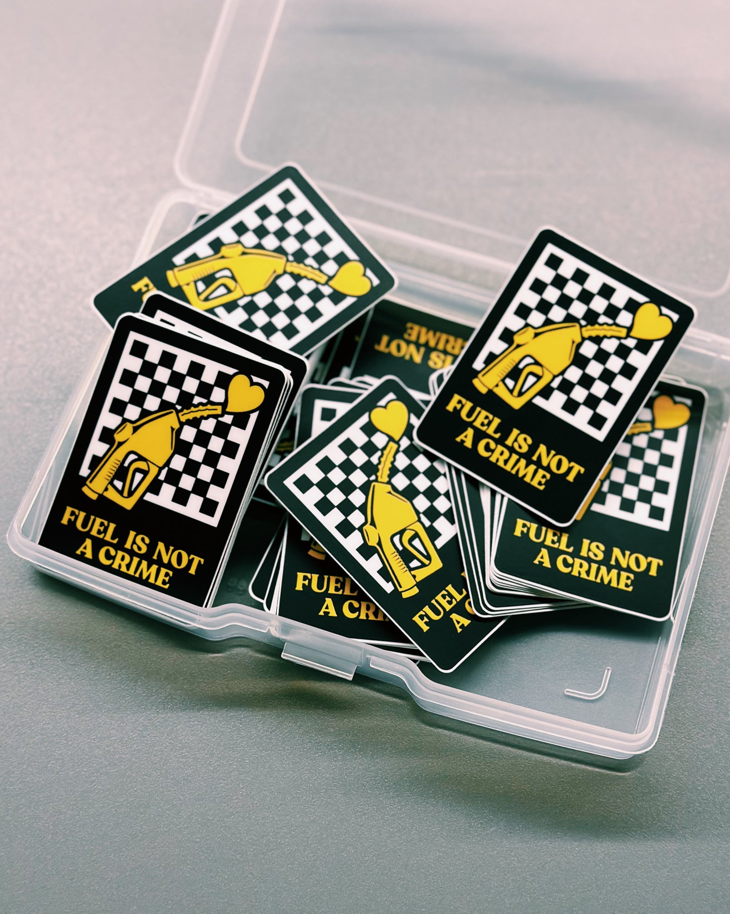 FUEL IS NOT A CRIME STICKER