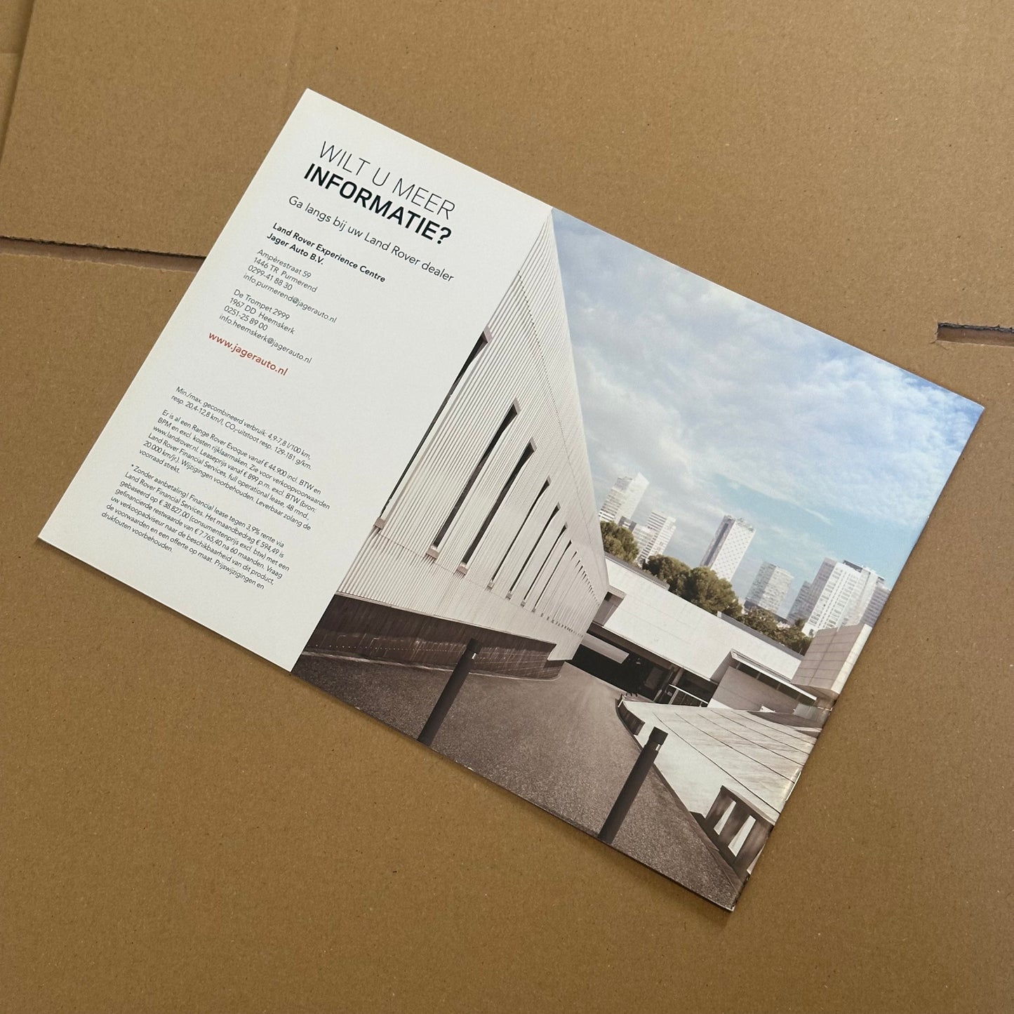 RANGE ROVER EVOQUE BUSINESS EDITIONS - NEDERLANDS