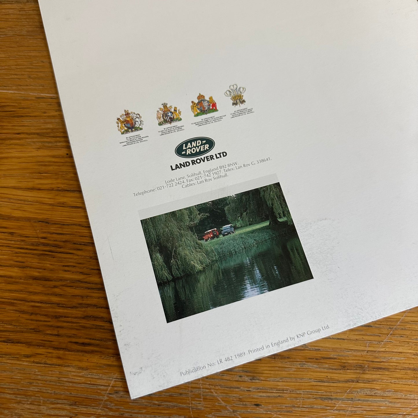 LAND ROVER COUNTY BROCHURE 1989 - ENGLISH