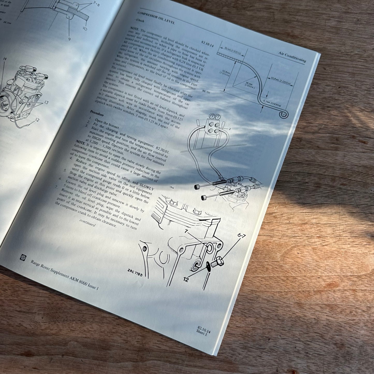 RANGE ROVER CLASSIC AIR CONDITIONING SUPPLEMENT - ENGLISH