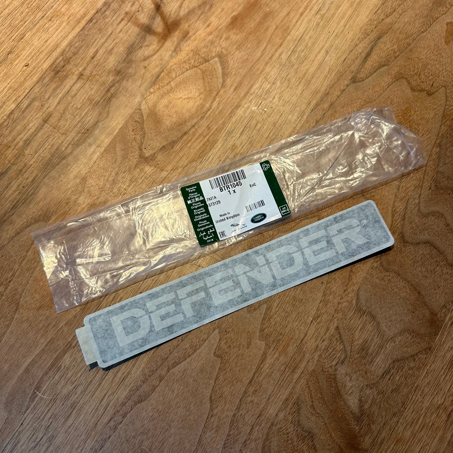DEFENDER NAAM DECAL VOORZIJDE