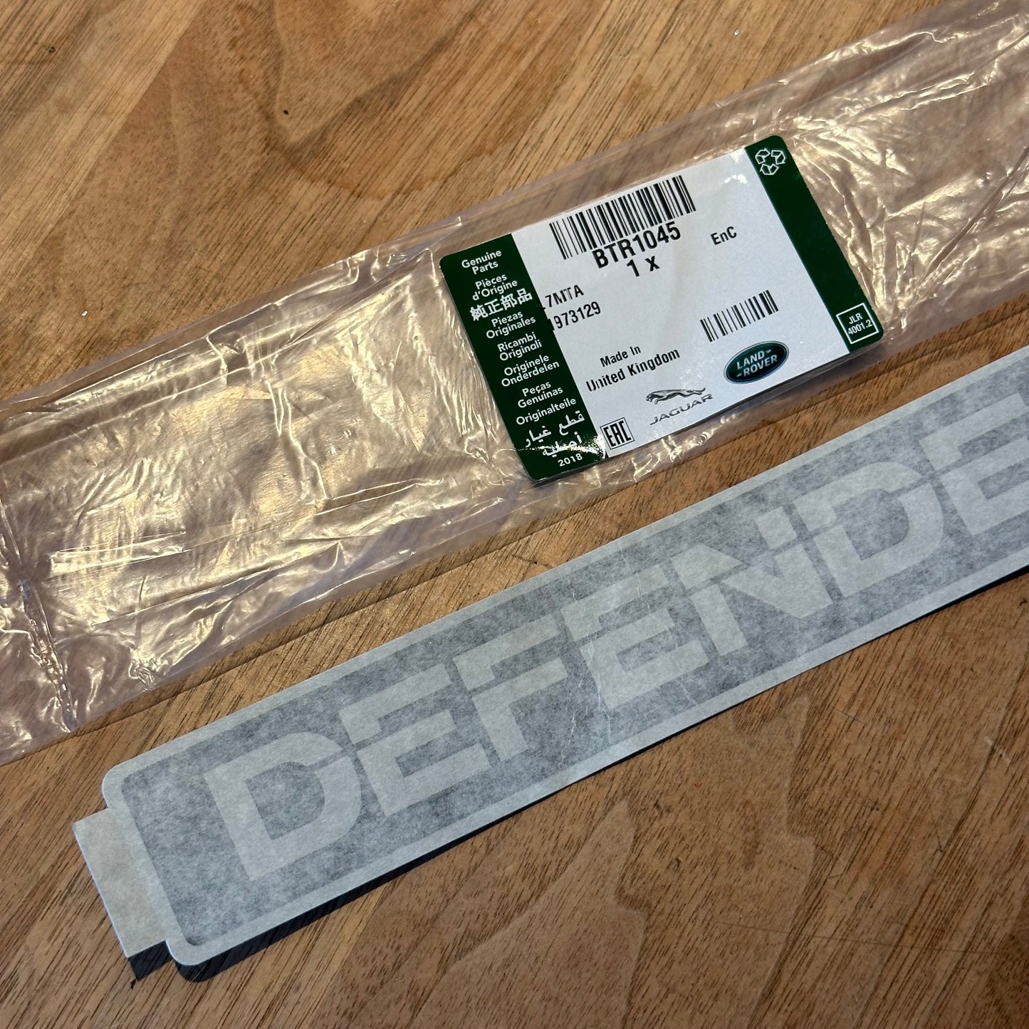 DEFENDER NAAM DECAL VOORZIJDE