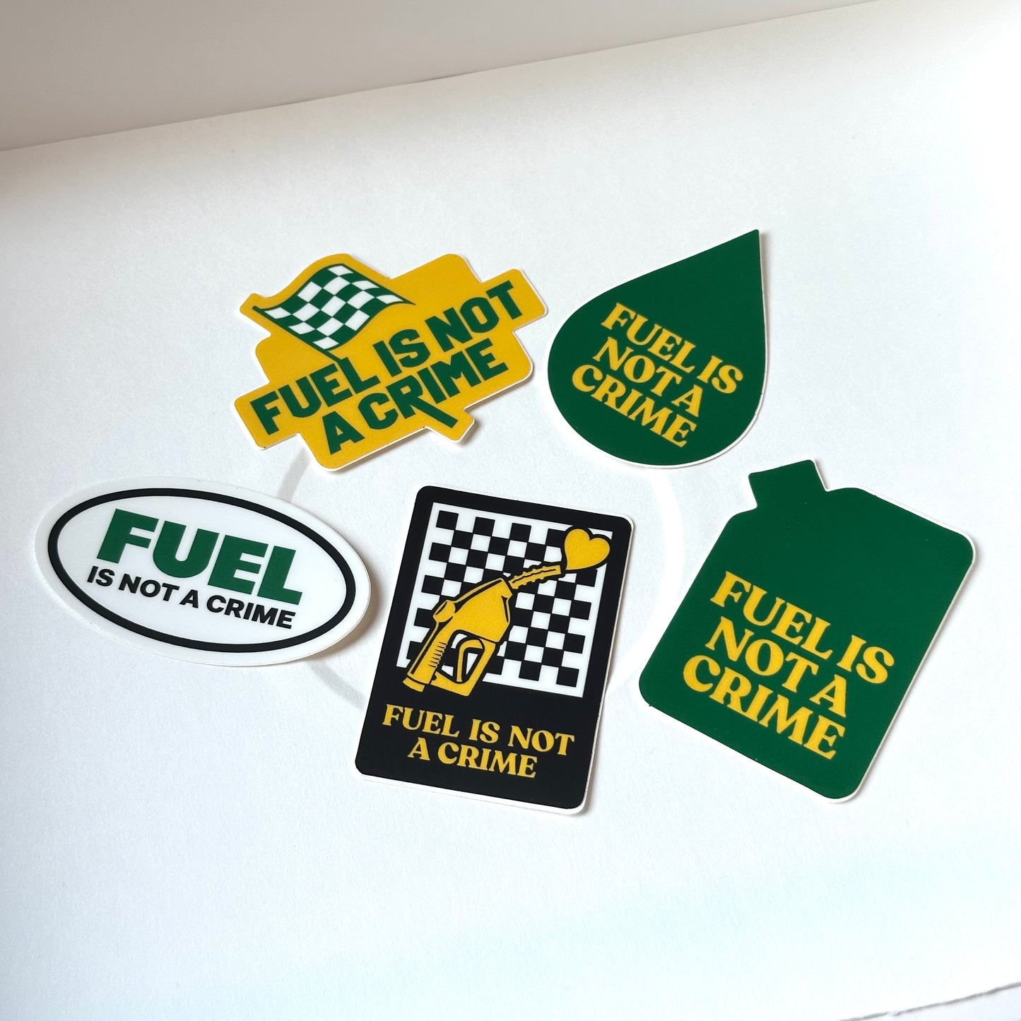 FUEL IS NOT A CRIME STICKER
