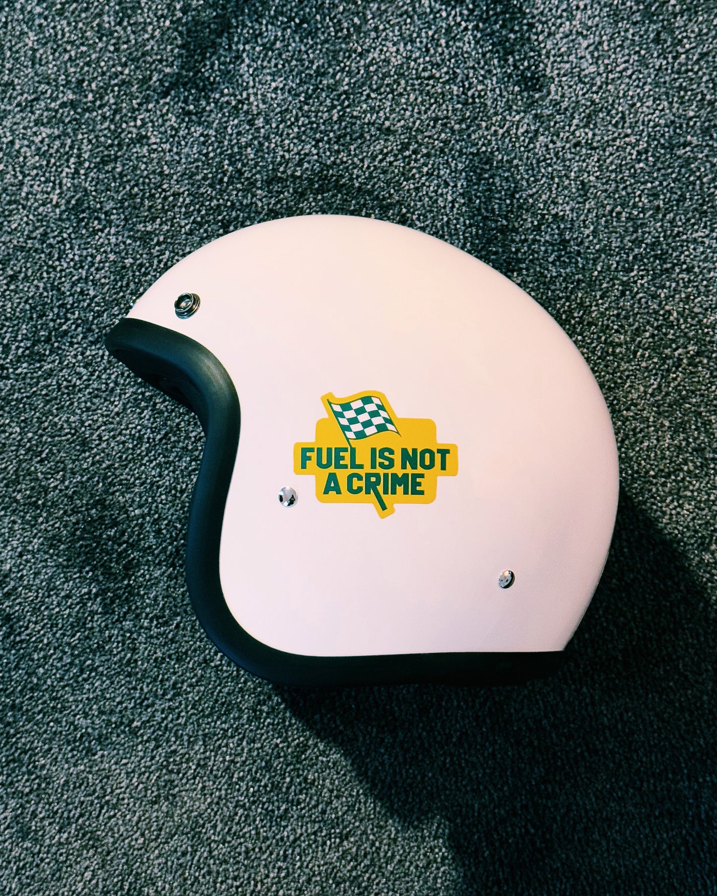 FUEL IS NOT A CRIME STICKER