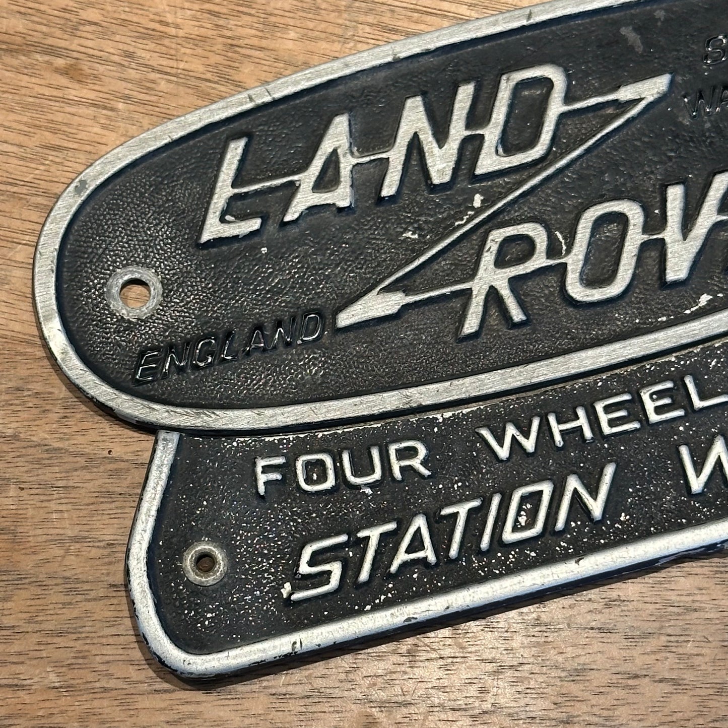 ‘LAND ROVER’ BADGE STATION WAGON