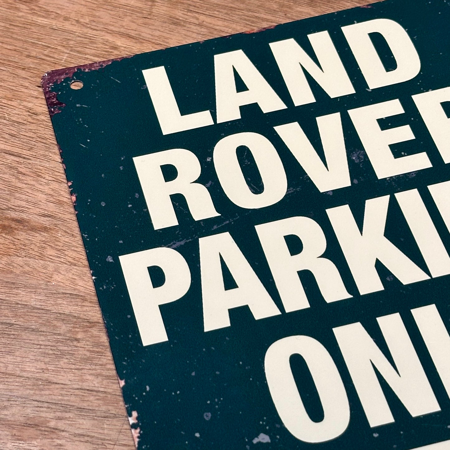 LAND ROVER PARKING ONLY SIGN