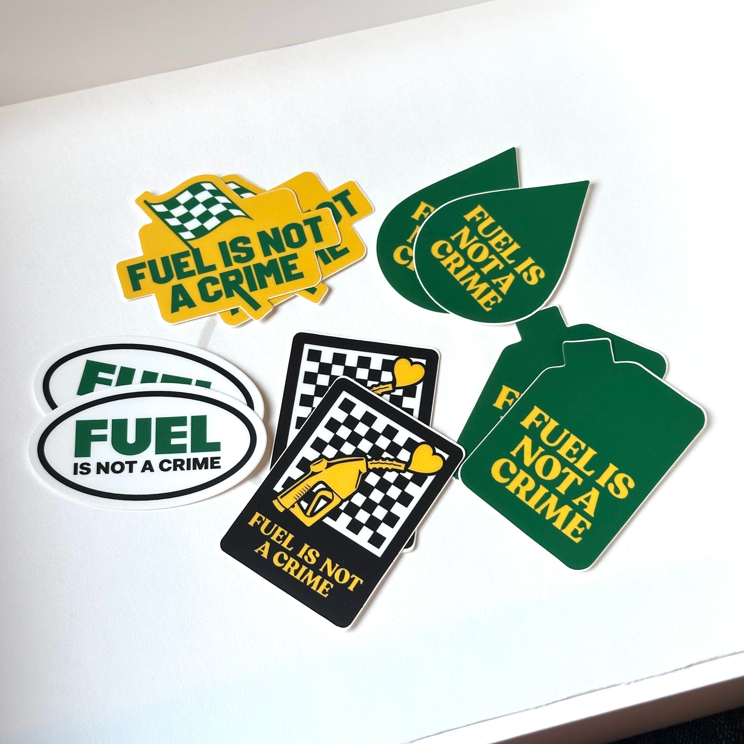 FUEL IS NOT A CRIME STICKER