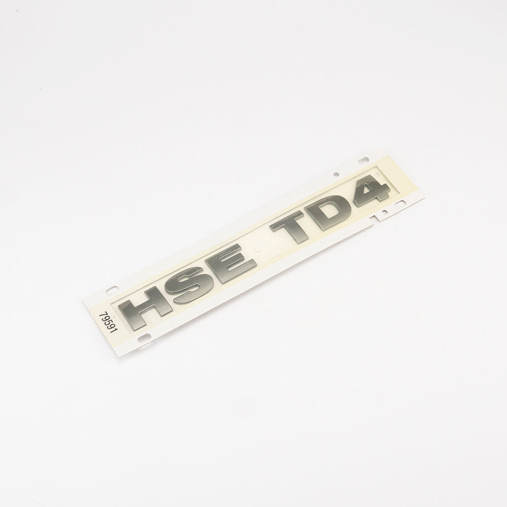 'HSE TD4' ACHTERNAAM BADGE
